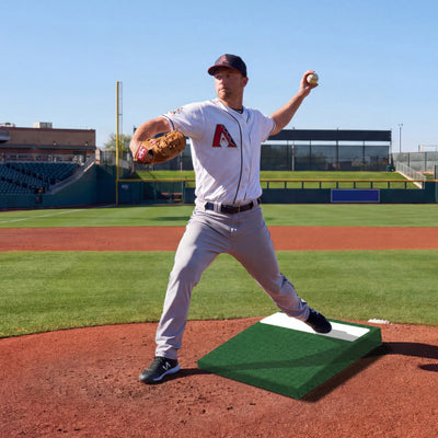 Portable Pitching Mound with Baseball Pitching EVA Carry Handle
