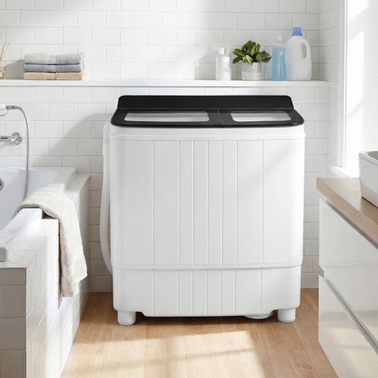 Portable Washing Machine 18 lbs Mini Laundry Machine with 11 LBS Washer-Black