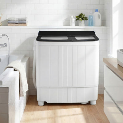 Portable Washing Machine 18 lbs Mini Laundry Machine with 11 LBS Washer-Black