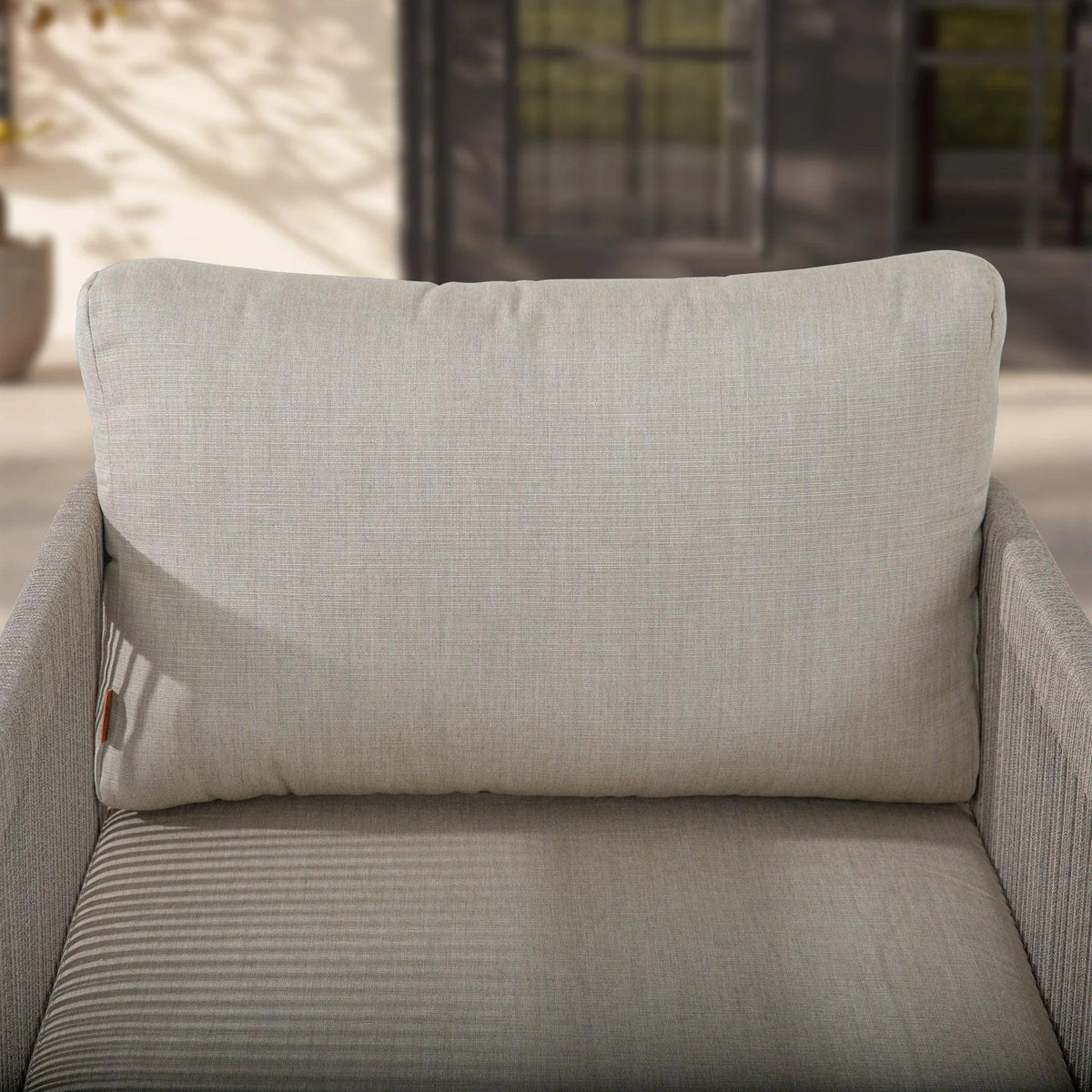 Positano 4-Piece Aluminum Rope Swivel Conversation Set with Sunbrella® Cushions