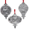 Portraits of Christmas 3-Piece Ornament Set