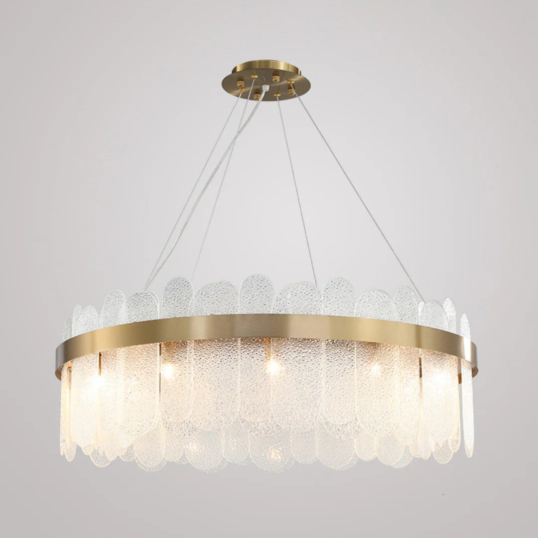 Preben Postmodern Glass Chandelier