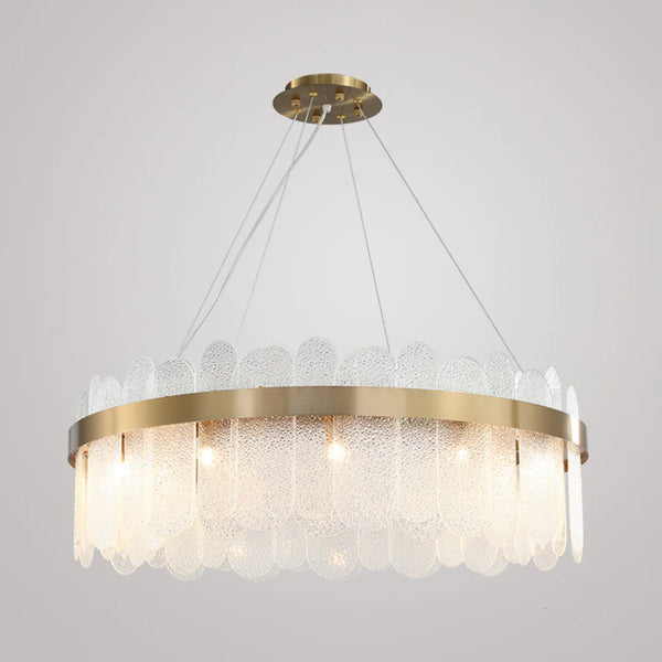 Preben Postmodern Glass Chandelier