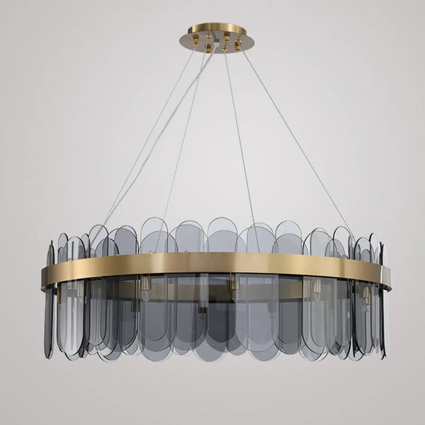 Preben Postmodern Glass Chandelier