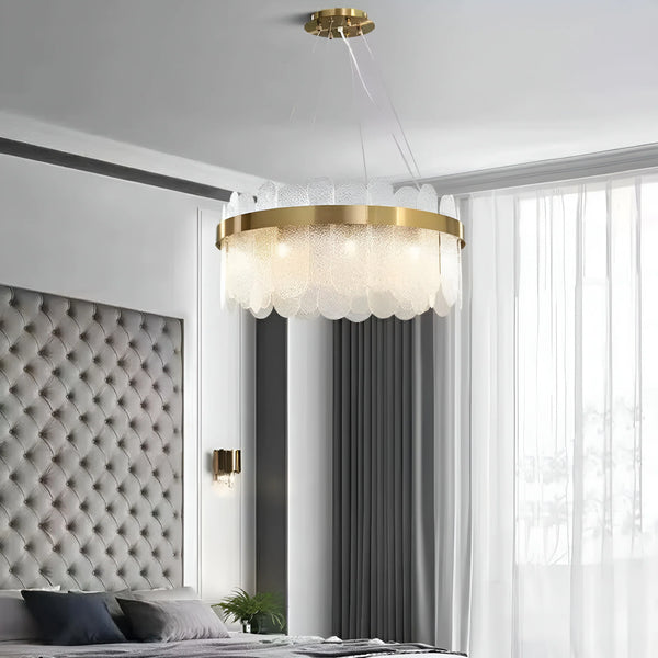 Preben Postmodern Glass Chandelier