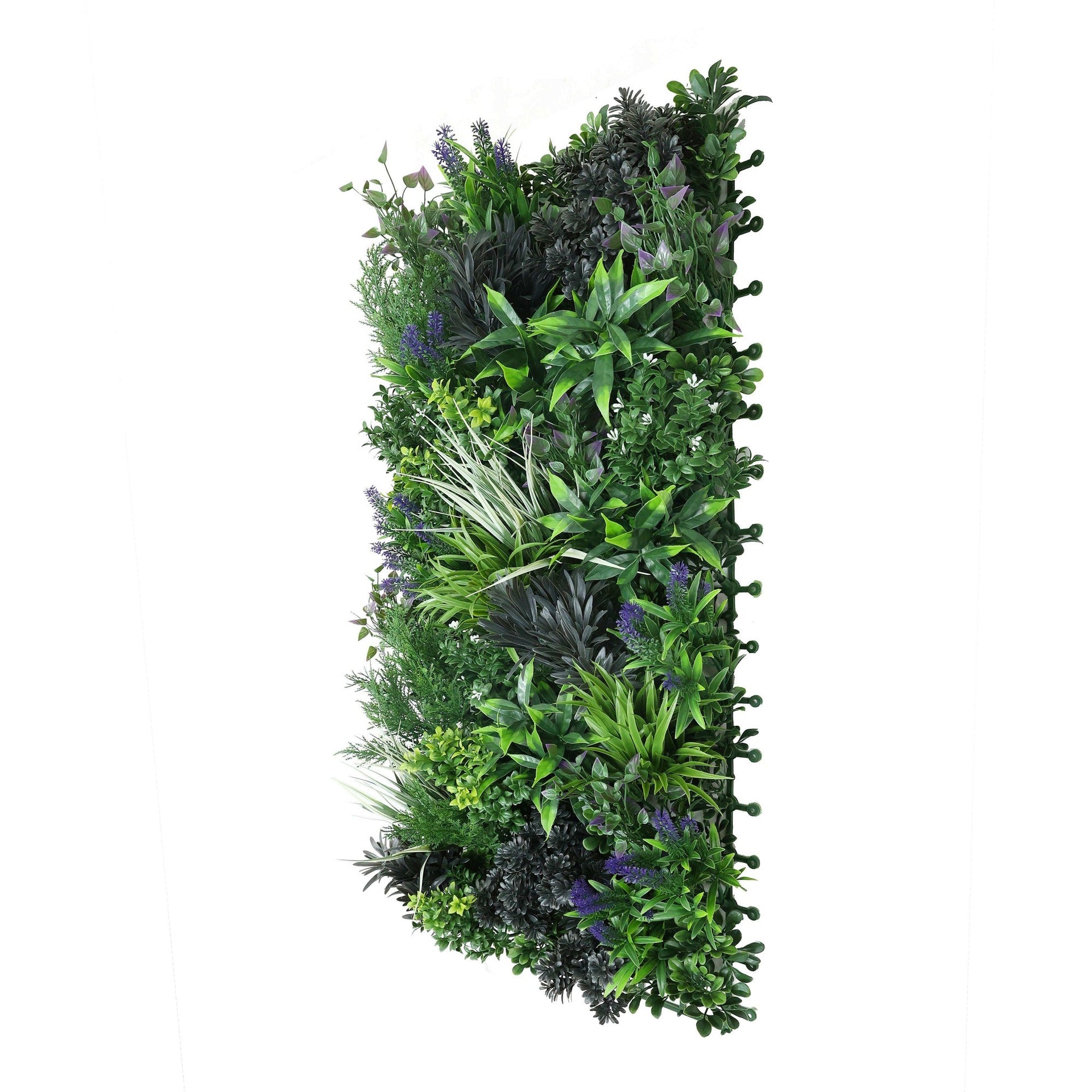 Rustic Botanical Lavender Artificial Green Wall Panel 40×20in – UV Resistant – Commercial Grade