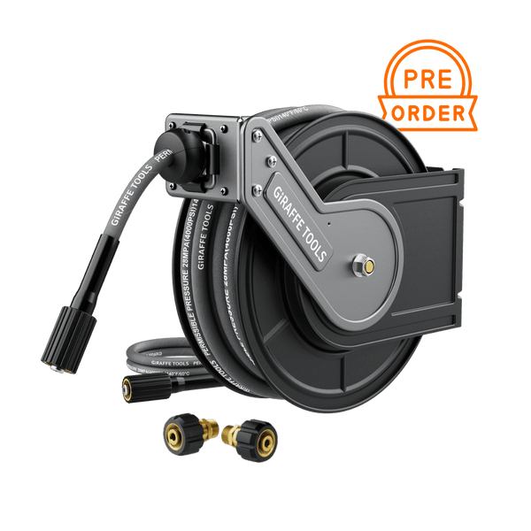 Retractable Pressure Hose Reel - 1/4in