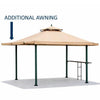 Shade N' Shelters 10' x 10' Prescott Gazebo w/ Awning & Bar - Accessory Awning Kit