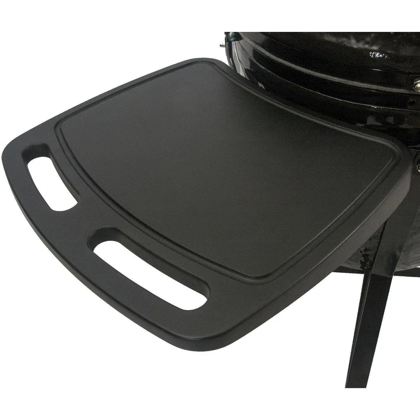 Primo All-In-One Oval Junior 200 Ceramic Kamado Grill With Cradle, Side Shelves And Stainless Steel Grates - PGCJRC - Gifts for You 'n Me