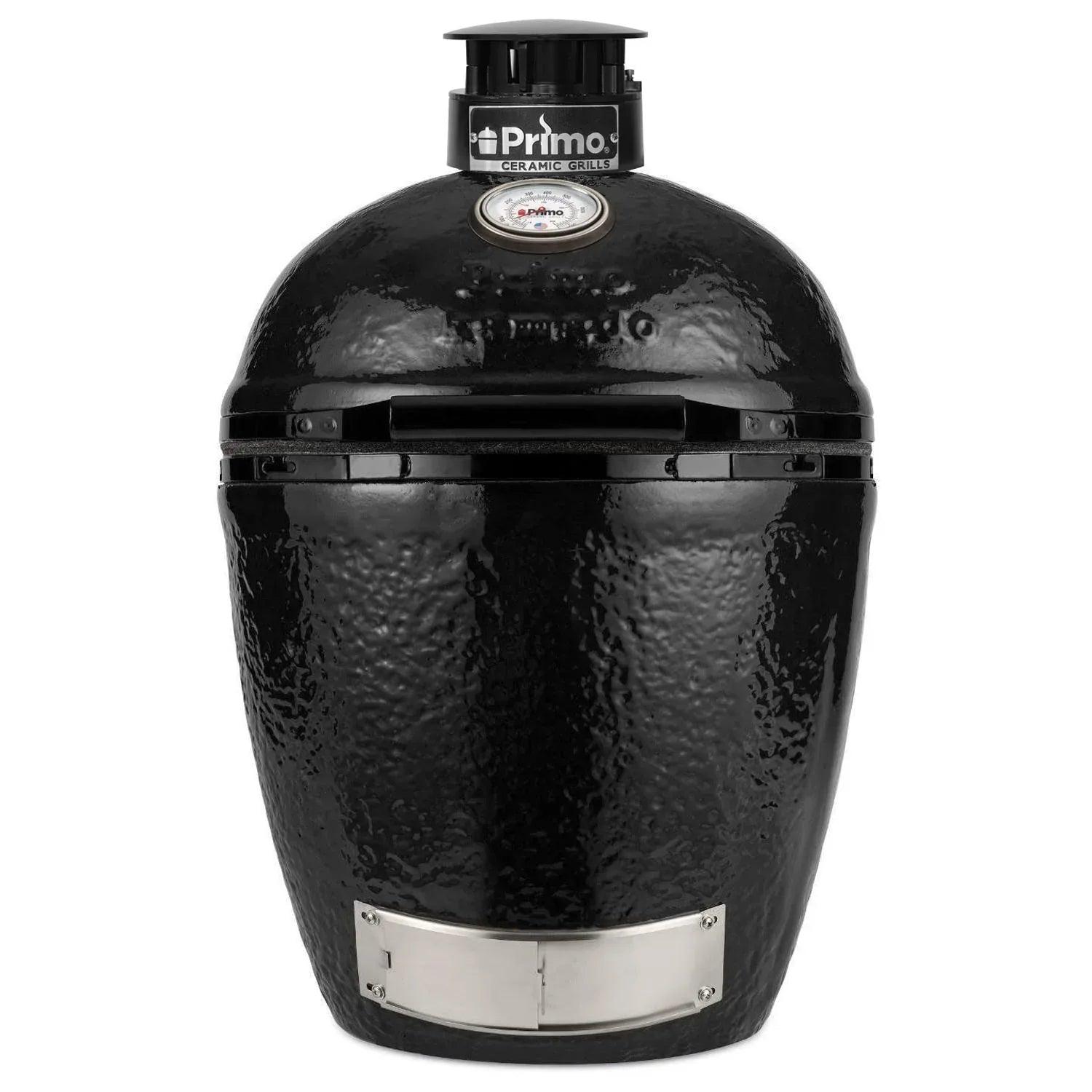 Primo All-In-One Round Ceramic Kamado Grill With Cradle & Side Shelves - PGCRC - Gifts for You 'n Me