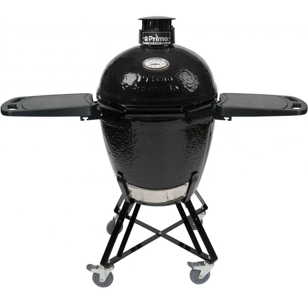Primo All-In-One Round Ceramic Kamado Grill With Cradle & Side Shelves - PGCRC - Gifts for You 'n Me