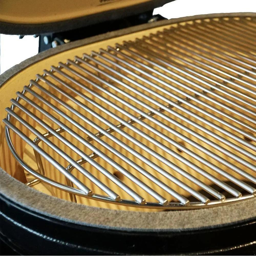 Primo Oval Junior 200 Ceramic Kamado Grill With Stainless Steel Grates - PGCJRH - Gifts for You 'n Me