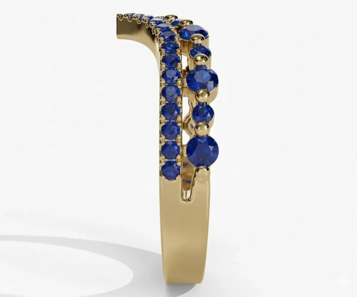 Round Cut Gemstone Ring