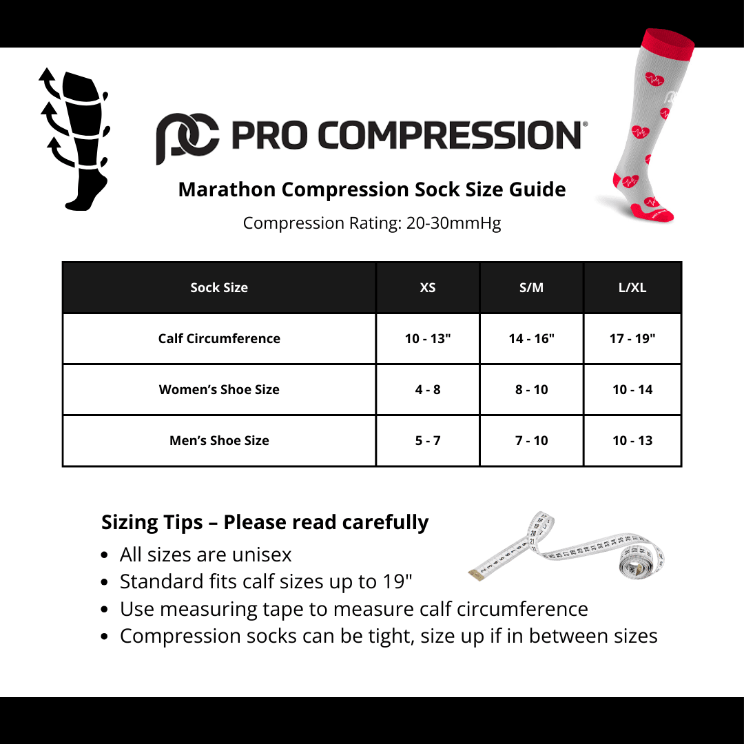 Rose Skies Compression Sock