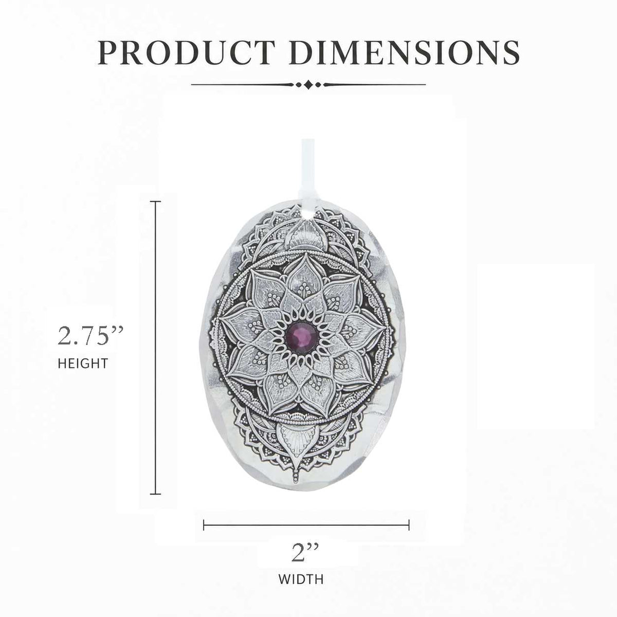 February Birthstone Ornament