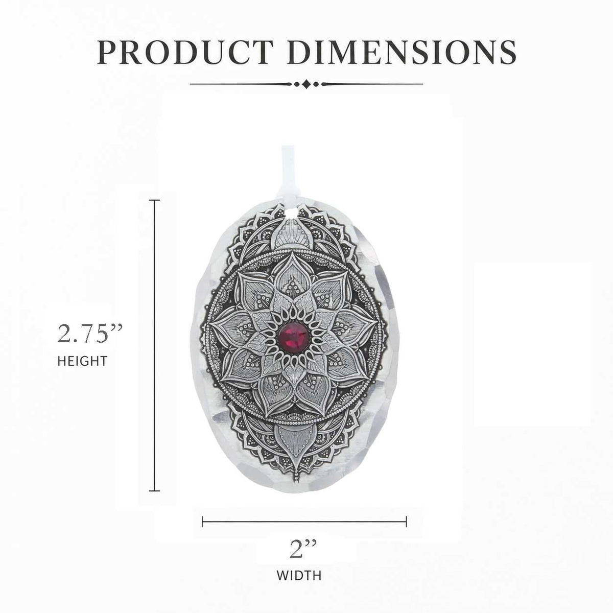 January Birthstone Ornament
