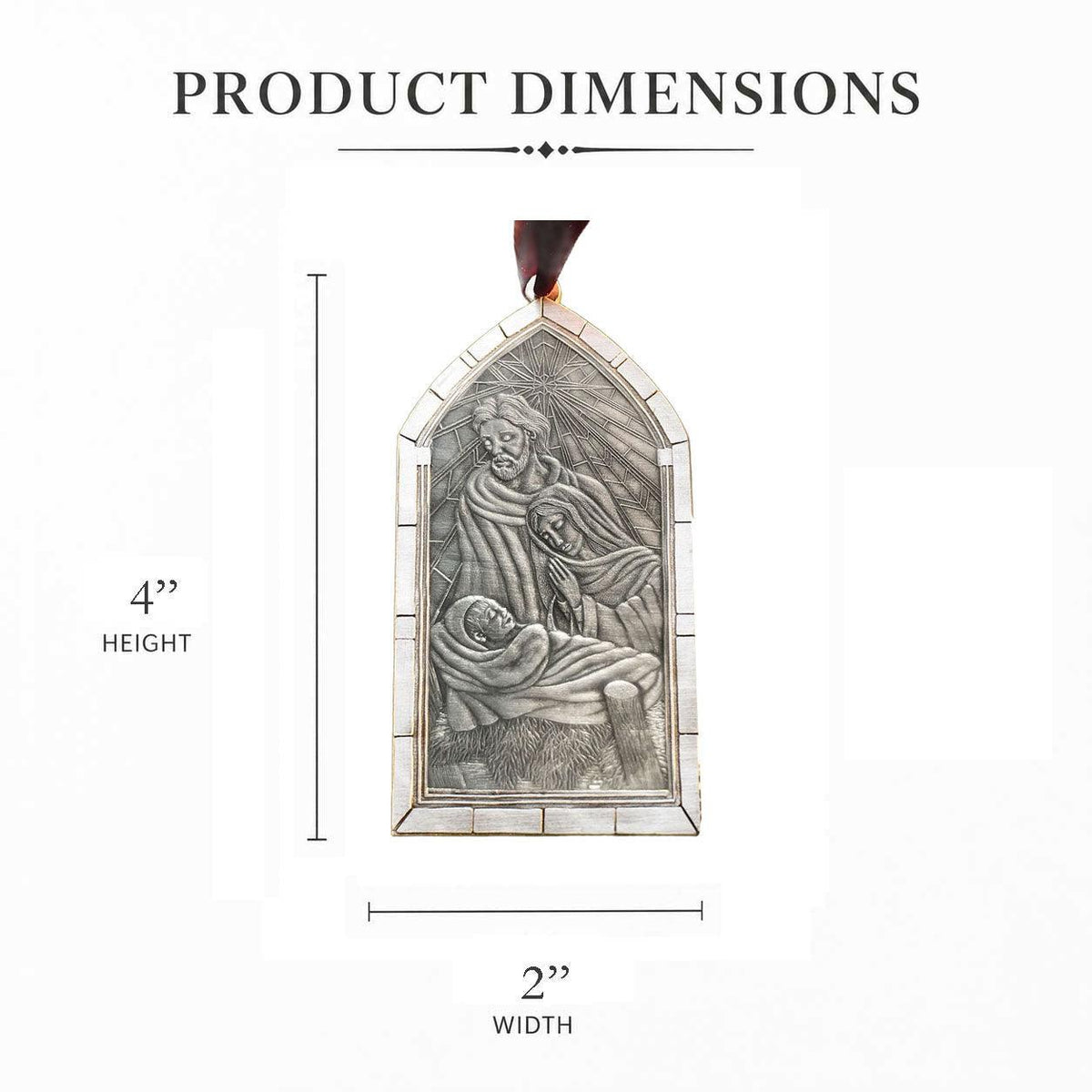Nativity Cathedral Window Ornament