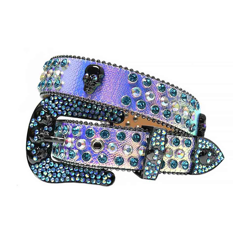 Multi Color Studded Western Rhinestone Belt
