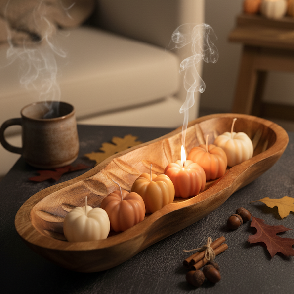 Pumpkin Candle | Rustic Candle | Autumn Candle