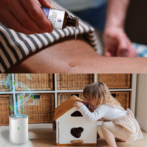 Pursonic Air Purifier with 6-Pack Premium Essential Oils Collection - Gifts for You 'n Me