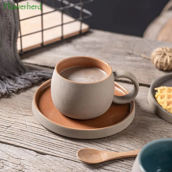 Coffee Mug with Saucer - Ceramic Ameraeon