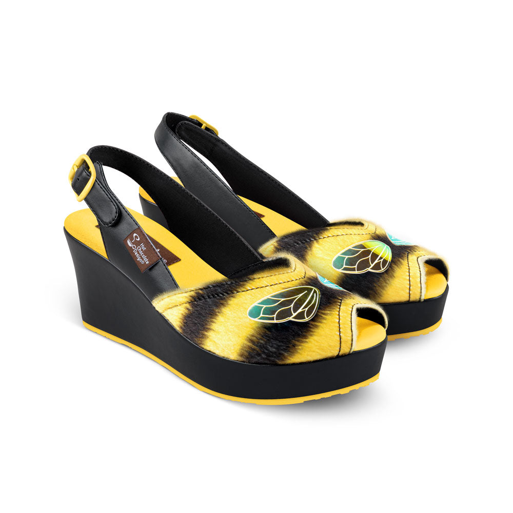 Chocolaticas® QUEEN BEE Women's Wedge Sandal