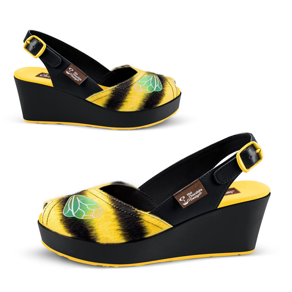 Chocolaticas® QUEEN BEE Women's Wedge Sandal