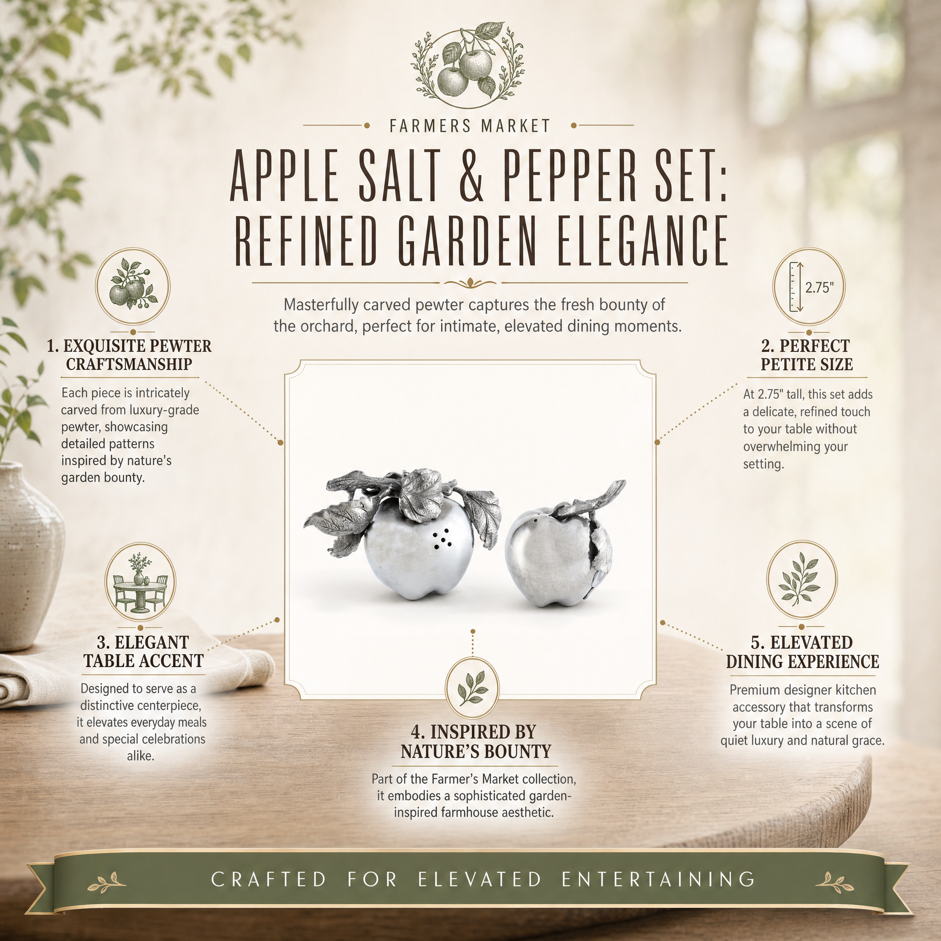 Apple Salt & Pepper Set