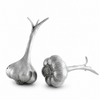 Pewter Garlic Salt & Pepper Shaker Set