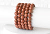 Red Sandstone Bracelet (Creativity and Truth) - 4mm