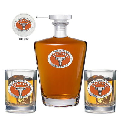 University of Texas at Austin Royal Decanter with 2 Glasses