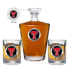 Texas Tech University #2 Royal Decanter with 2 Glasses