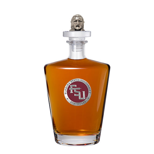 Florida State University FSU Logo Royal Decanter with 3D Top