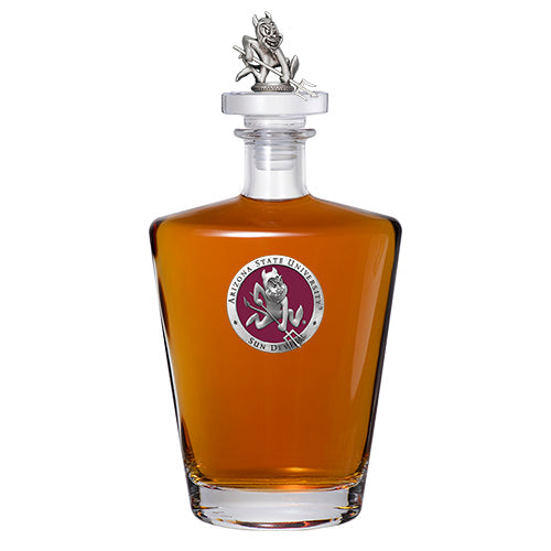 Arizona State University Sparky Logo Royal Decanter with 3D Top