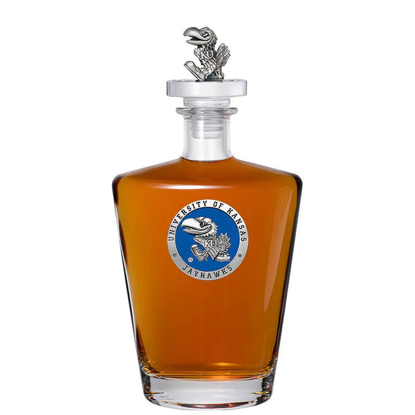 University of Kansas Royal Decanter w/ 3D Top