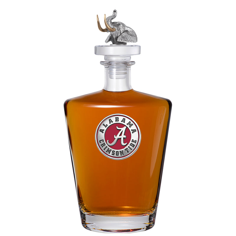 University of Alabama Crimson Tide Royalty Decanter with 3D Top - Elephant