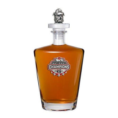 2021 Georgia Official Champion Logo Royal Decanter with 3D Top