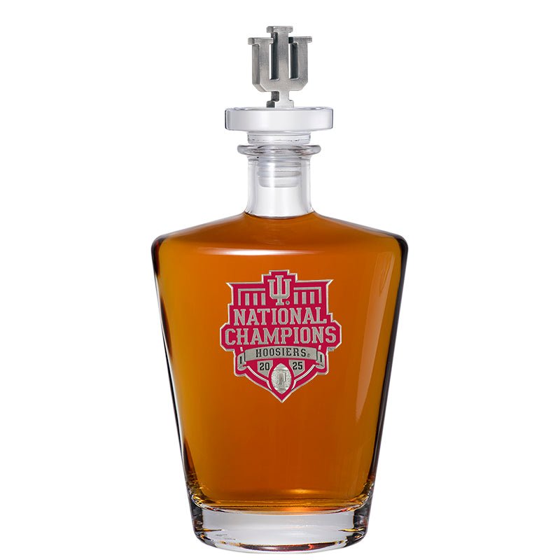 2025-26 Indiana National Champ Royal Decanter w/ 3D Top