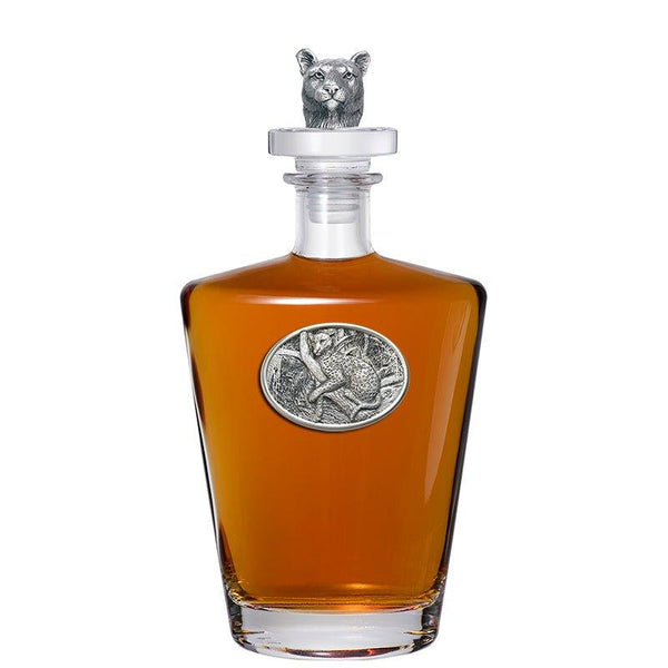 Leopard Royal Decanter with 3D Top