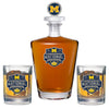 2026 Michigan Basketball Championship Royal Decanter with 3D Top & 2 Glasses