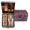 2025-26 Indiana National Champ Royal Decanter with 3D Top and 2 Glasses w/ Chest Box