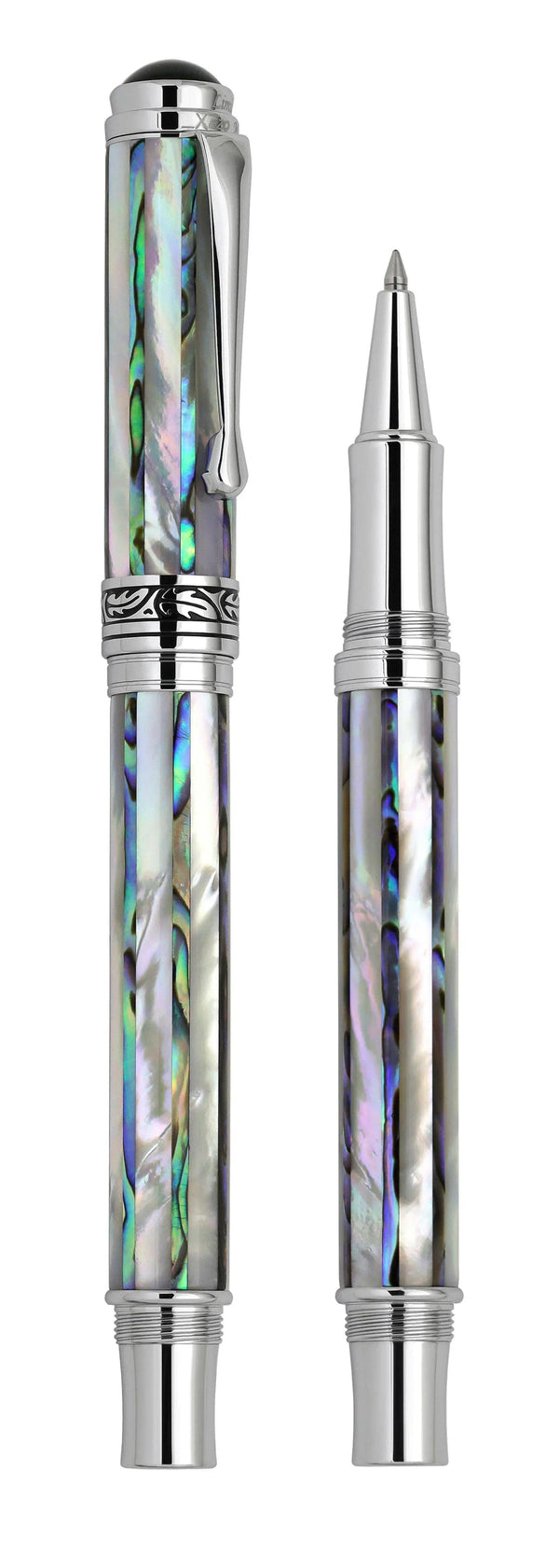 Maestro® Jubilee Mother of Pearl and Abalone Seashell Fine Rollerball Pen - Gifts for You 'n Me