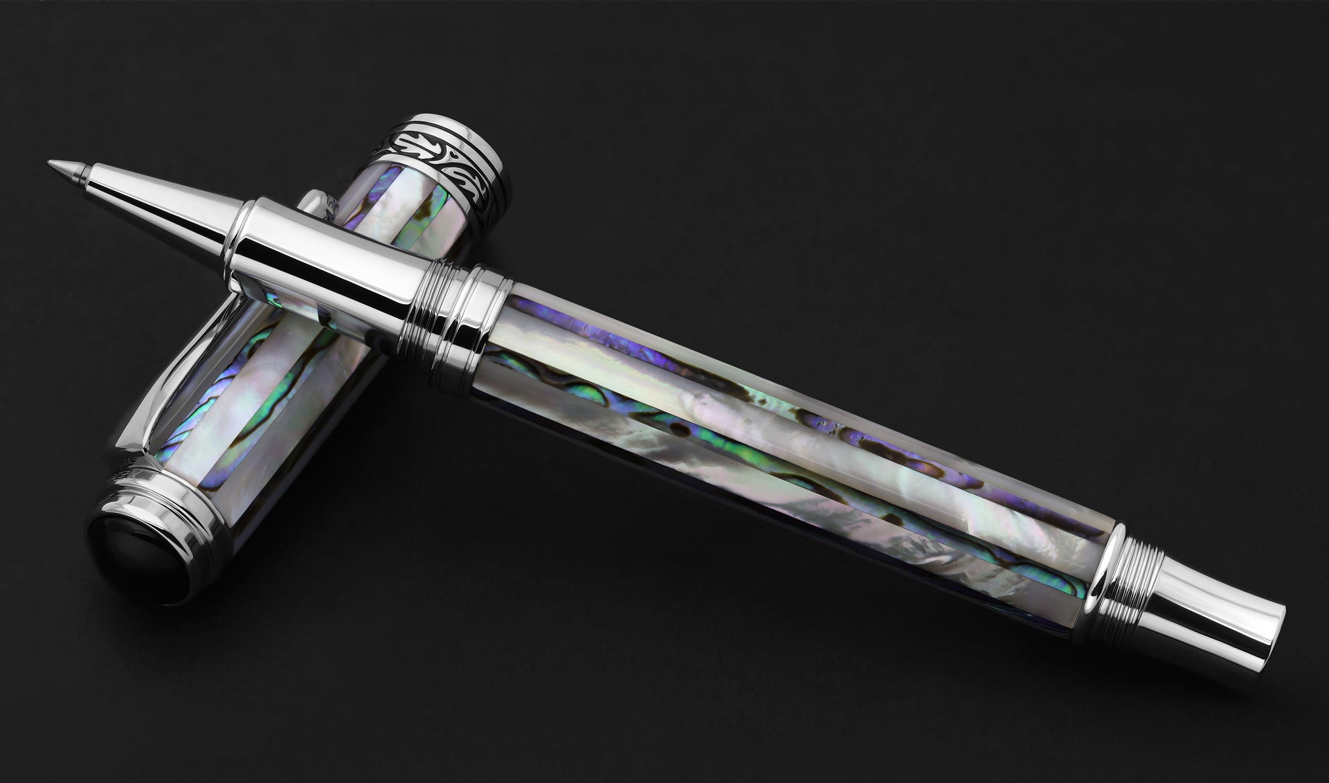 Maestro® Jubilee Mother of Pearl and Abalone Seashell Fine Rollerball Pen