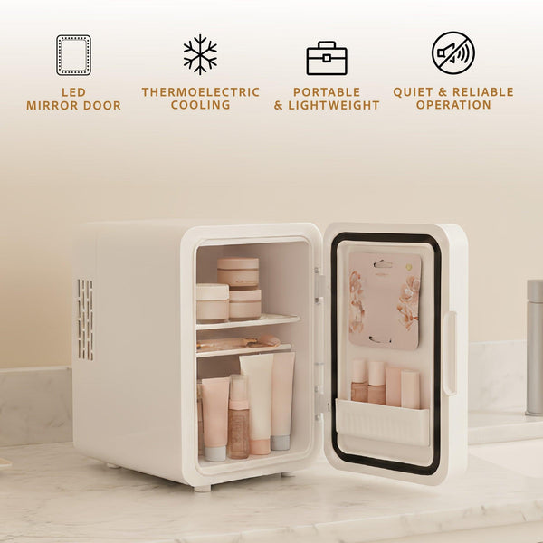 Mini Beauty Fridge, Anti-Aging Serum Set & Premium Natural Oils