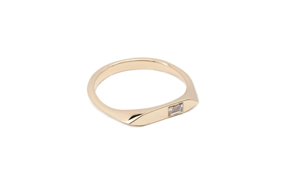 SIGNET 105 | Silver + Diamond