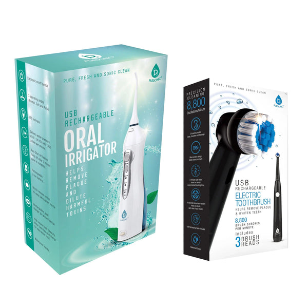Pursonic USB Portable Electric Toothbrush & Oral Irrigator - Gifts for You 'n Me
