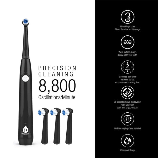 USB Rechargeable Rotary Toothbrush - Gifts for You 'n Me