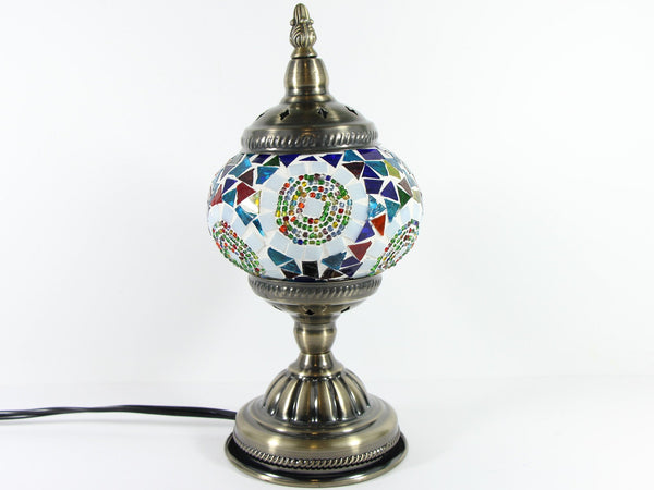 Turkish Mosaic Table Lamp with Bronze Finish - ACL4