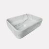 White Calacatta Marble Rectangular Sink Polished (W)12