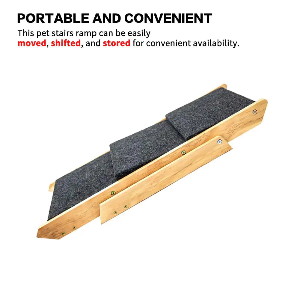 3-Tier Wood Pet Steps and Ramp